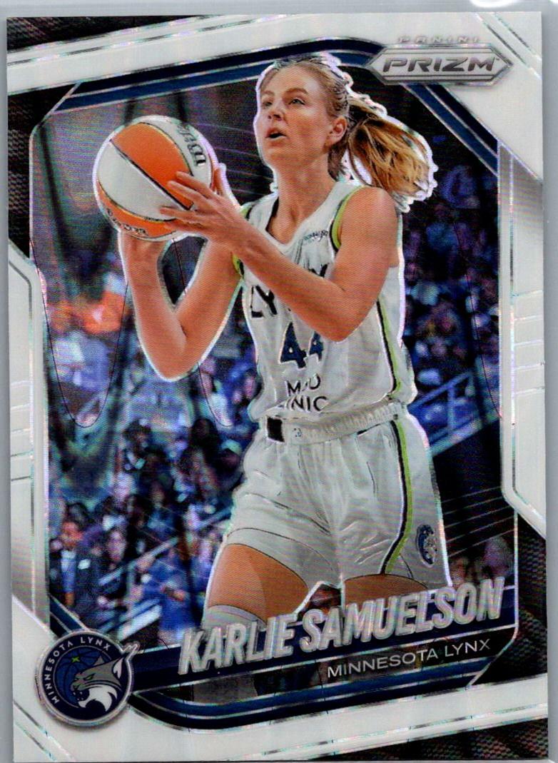 2025 Panini Prizm WNBA - White Seismic Prizms Karlie Samuelson #102 front