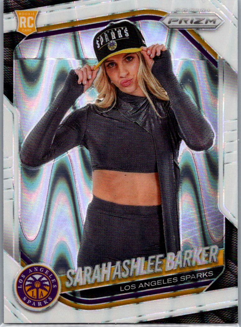 2025 Panini Prizm WNBA - White Seismic Prizms Sarah Ashlee Barker #142 front