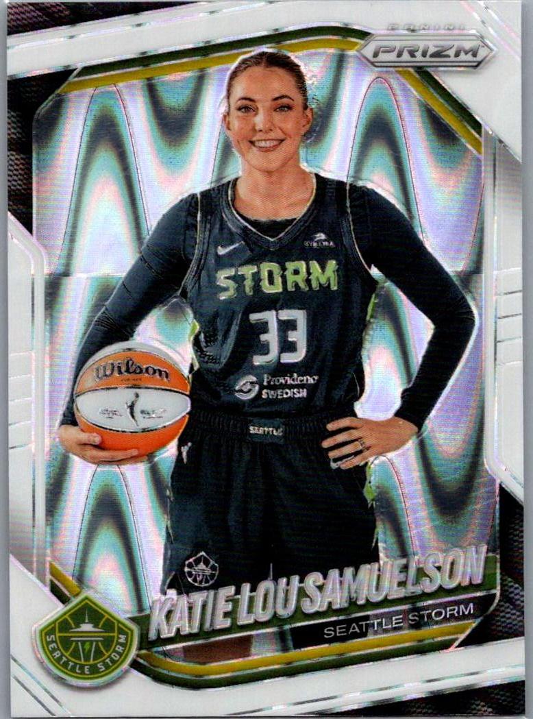 2025 Panini Prizm WNBA - White Seismic Prizms Katie Lou Samuelson #82 front