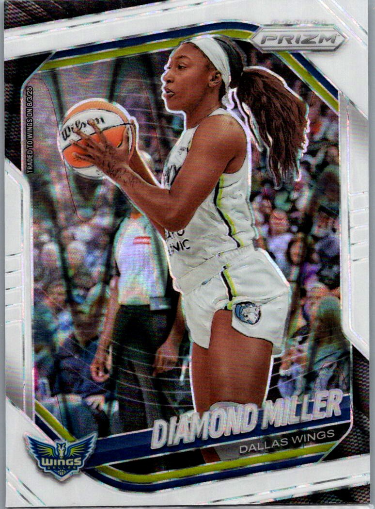2025 Panini Prizm WNBA - White Seismic Prizms Diamond Miller #27 front