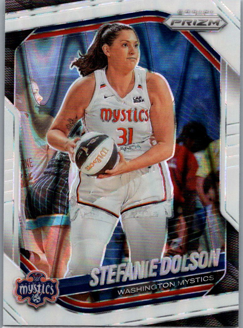 2025 Panini Prizm WNBA - White Seismic Prizms Stefanie Dolson #112 front