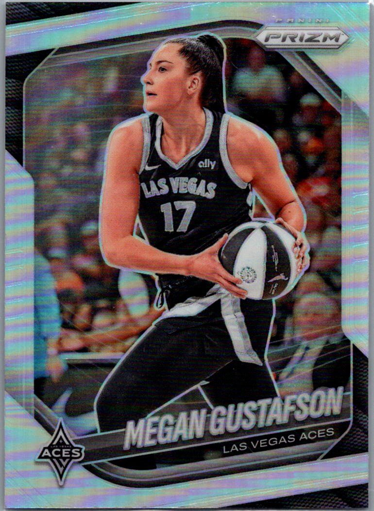 2025 Panini Prizm WNBA - Silver Prizms Megan Gustafson #49 front