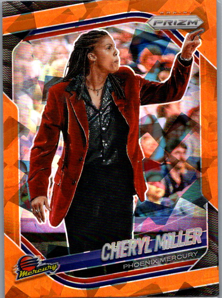 2025 Panini Prizm WNBA - Zduplicate Orange Ice Prizms Cheryl Miller #134 front