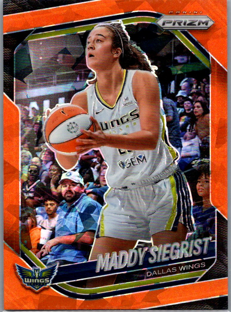 2025 Panini Prizm WNBA - Zduplicate Orange Ice Prizms Maddy Siegrist #50 front