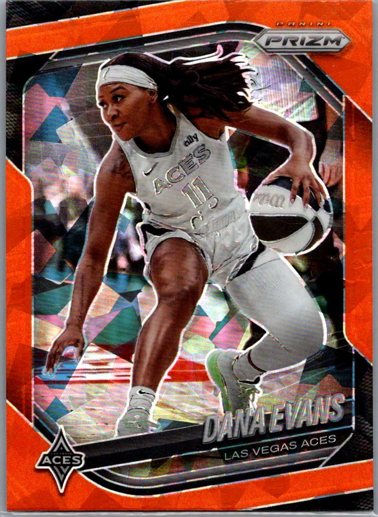 2025 Panini Prizm WNBA - Zduplicate Orange Ice Prizms Dana Evans #33 front