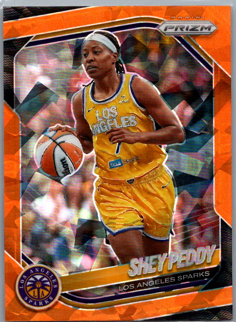 2025 Panini Prizm WNBA - Red Pandora Prizms Shey Peddy #136 SN199 front