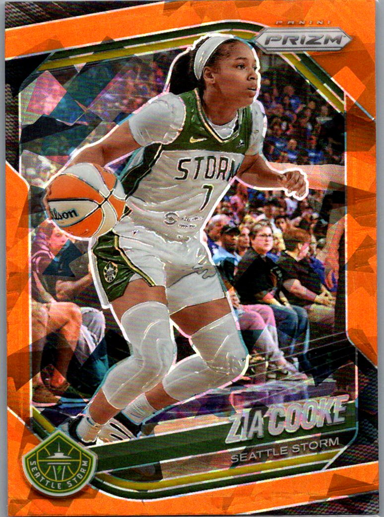 2025 Panini Prizm WNBA - Zduplicate Orange Ice Prizms Zia Cooke #110 front