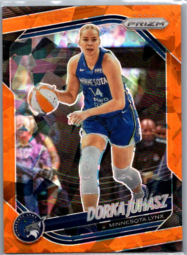 2025 Panini Prizm WNBA - Zduplicate Orange Ice Prizms Dorka Juhasz #109 front