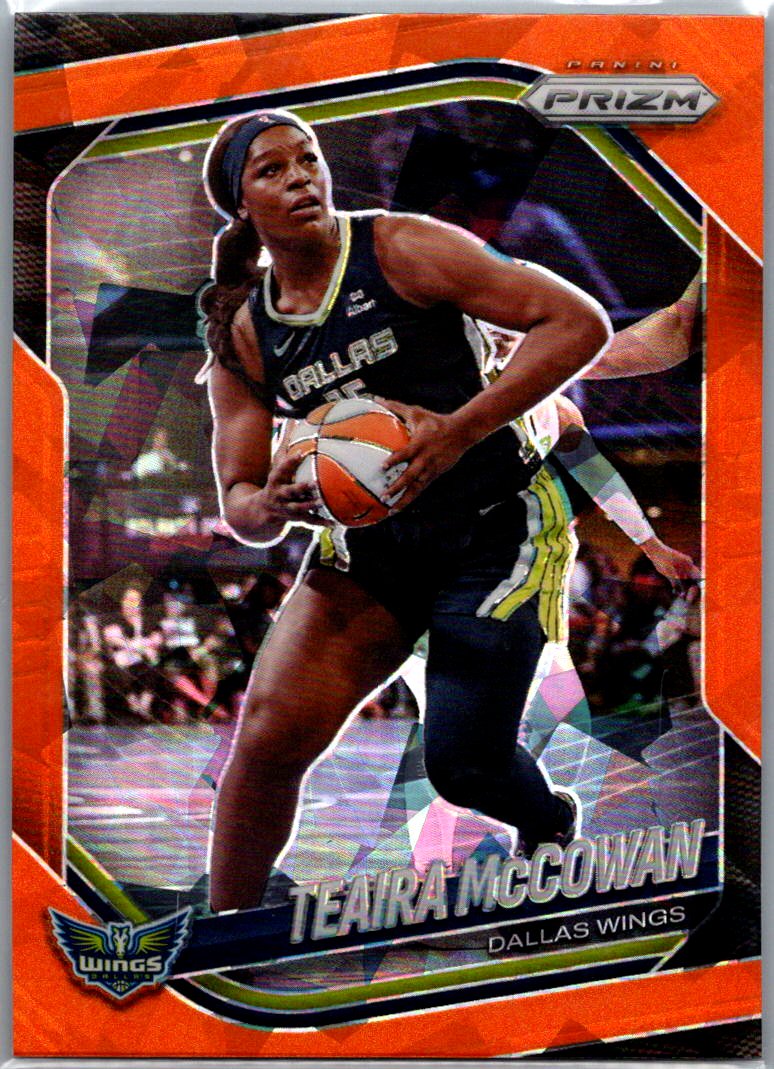 2025 Panini Prizm WNBA - Zduplicate Orange Ice Prizms Teaira McCowan #48 front