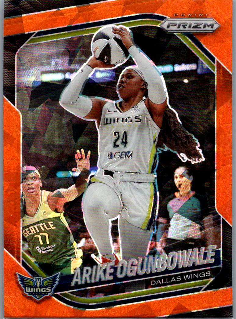 2025 Panini Prizm WNBA - Zduplicate Orange Ice Prizms Arike Ogunbowale #73 front