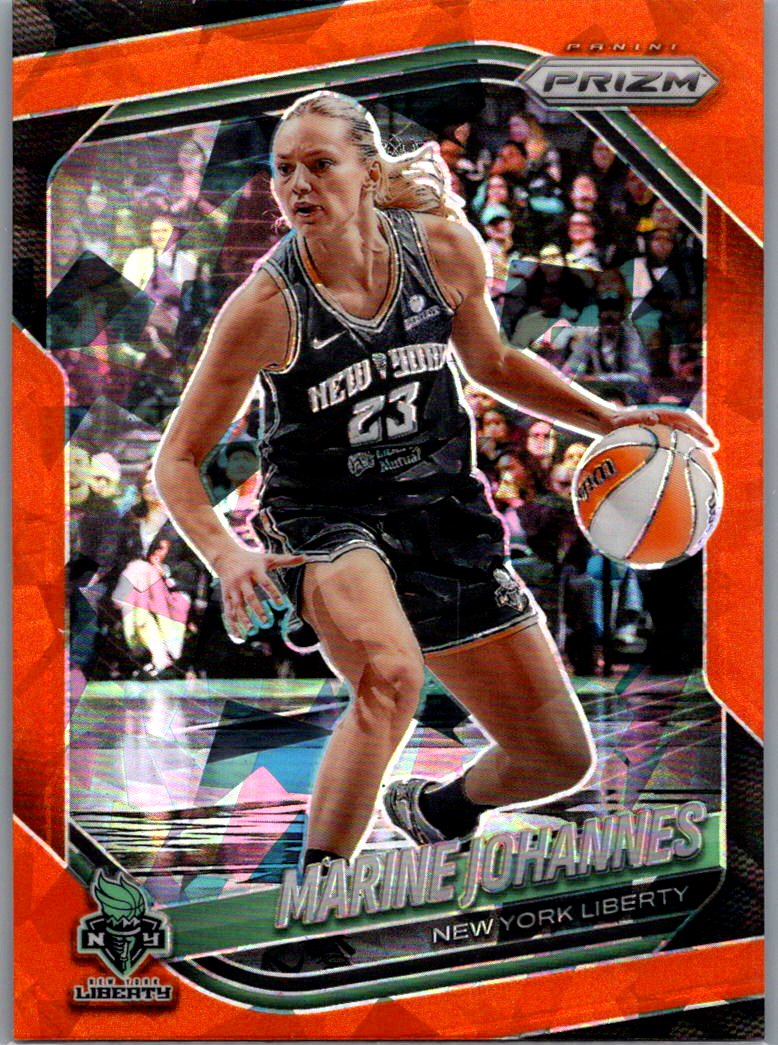 2025 Panini Prizm WNBA - Zduplicate Orange Ice Prizms Marine Johannes #90 front