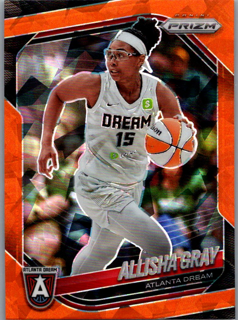 2025 Panini Prizm WNBA - Zduplicate Orange Ice Prizms Allisha Gray #16 front