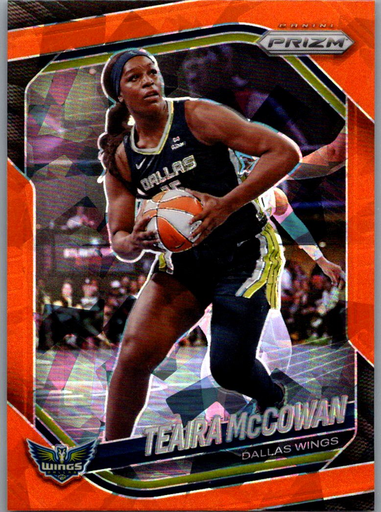2025 Panini Prizm WNBA - Zduplicate Orange Ice Prizms Teaira McCowan #48 front