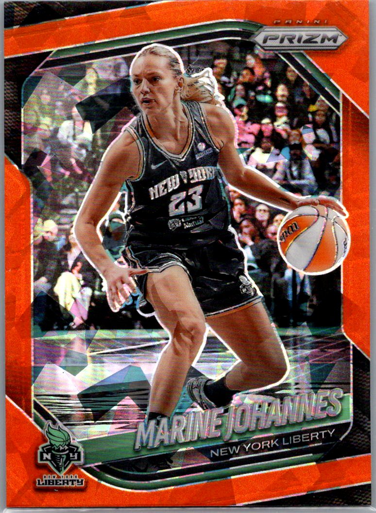 2025 Panini Prizm WNBA - Zduplicate Orange Ice Prizms Marine Johannes #90 front