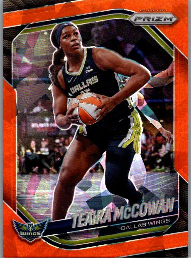 2025 Panini Prizm WNBA - Orange Ice Prizms Teaira McCowan #48 front