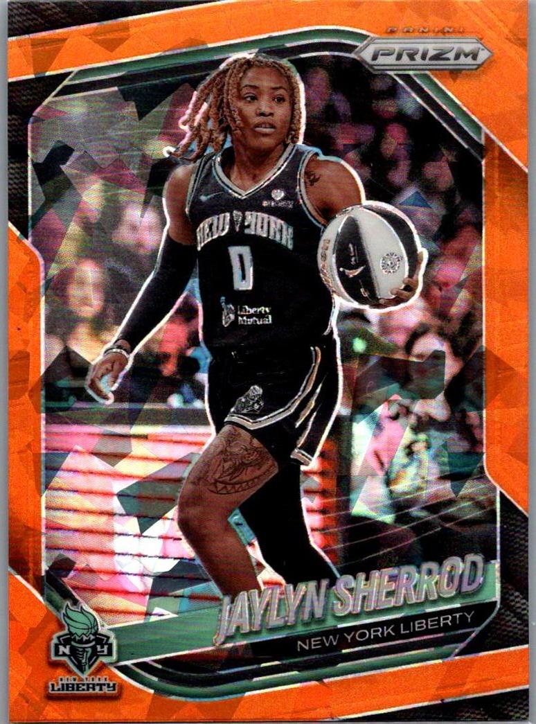2025 Panini Prizm WNBA - Orange Ice Prizms Jaylyn Sherrod #93 front