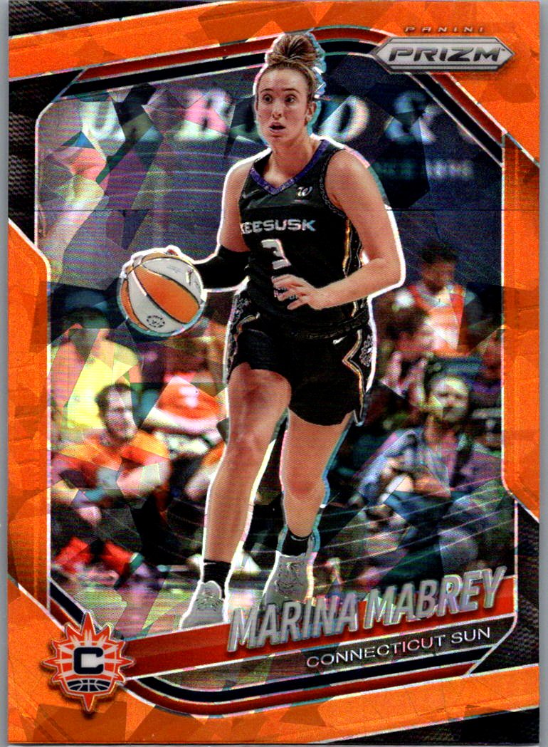 2025 Panini Prizm WNBA - Orange Ice Prizms Marina Mabrey #18 front