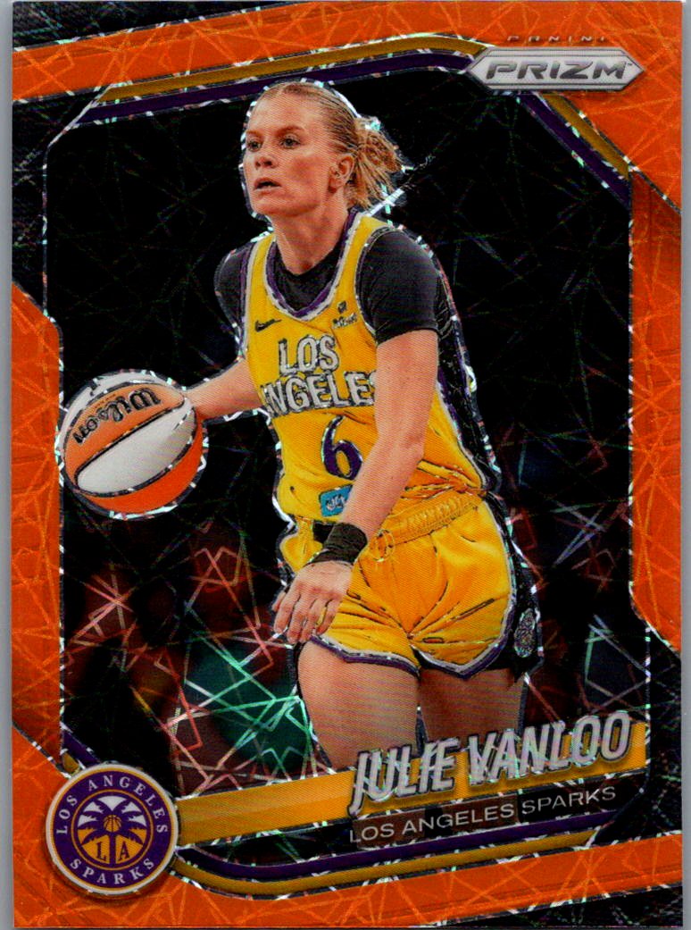 2025 Panini Prizm WNBA - Orange Velocity Prizms Julie Vanloo #132 front