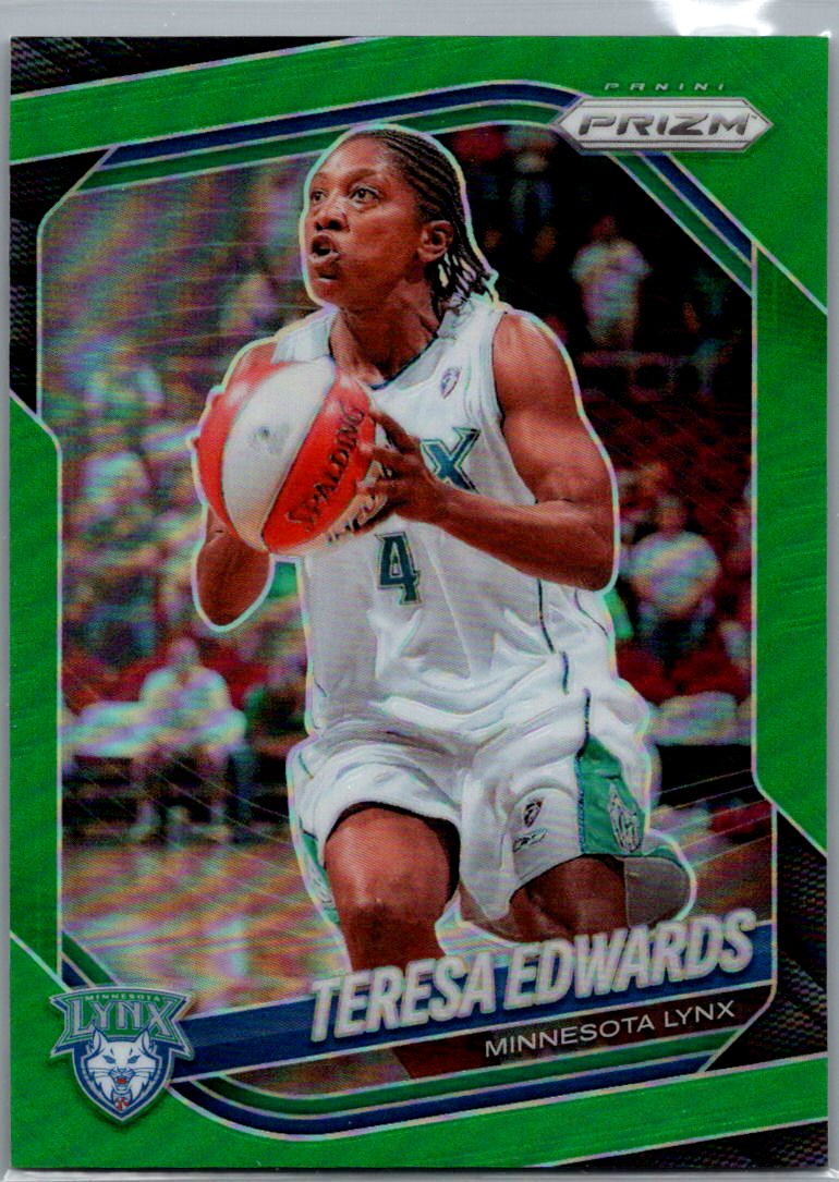 2025 Panini Prizm WNBA - Green Prizms Teresa Edwards #126 front