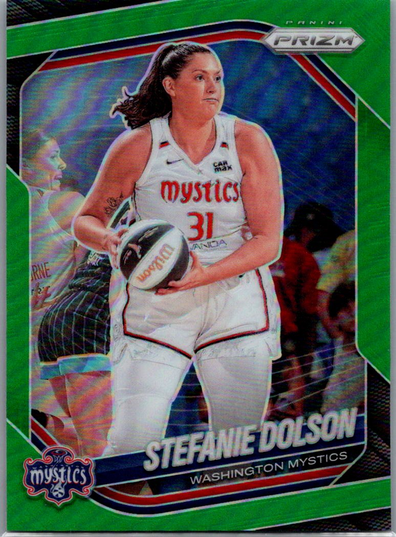 2025 Panini Prizm WNBA - Green Prizms Stefanie Dolson #112 front