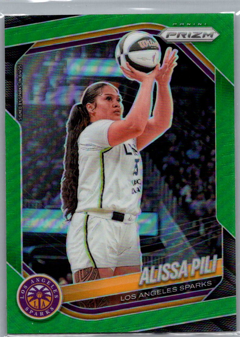 2025 Panini Prizm WNBA - Green Prizms Alissa Pili #78 front