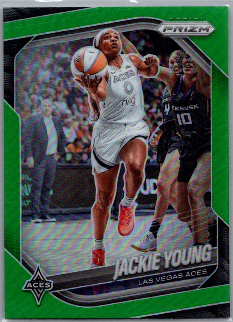 2025 Panini Prizm WNBA - Green Prizms Jackie Young #23 front