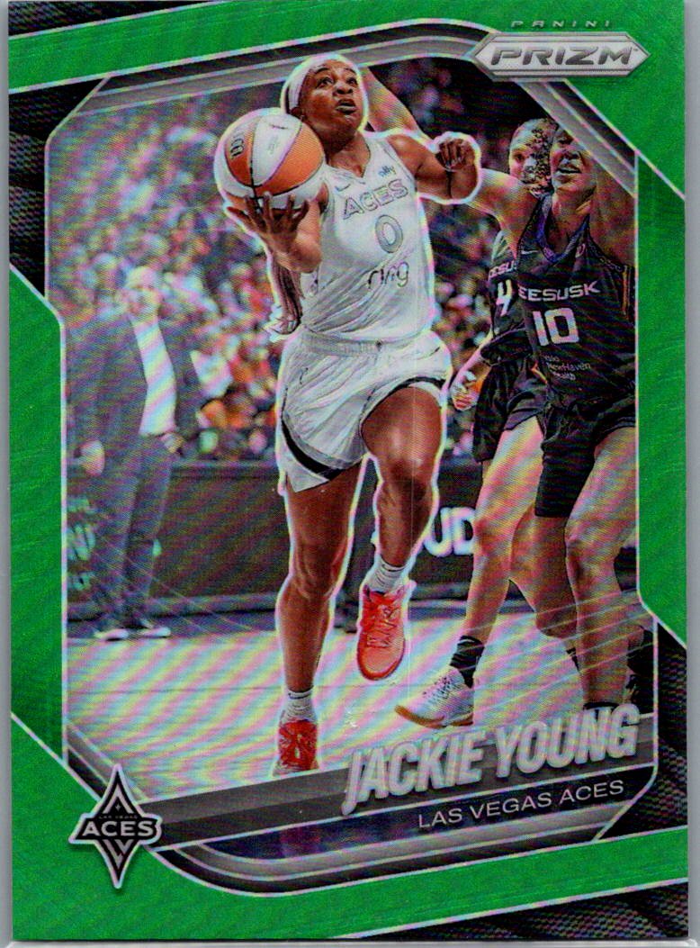 2025 Panini Prizm WNBA - Green Prizms Jackie Young #23 front