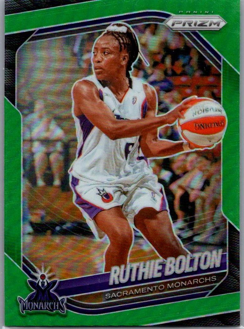 2025 Panini Prizm WNBA - Green Prizms Ruthie Bolton #40 front