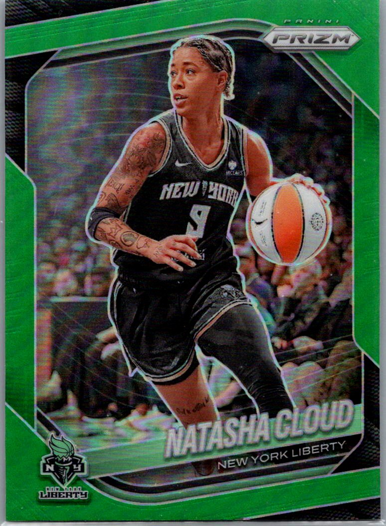 2025 Panini Prizm WNBA - Green Prizms Natasha Cloud #56 front