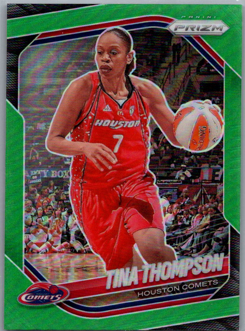 2025 Panini Prizm WNBA - Green Prizms Tina Thompson #115 front
