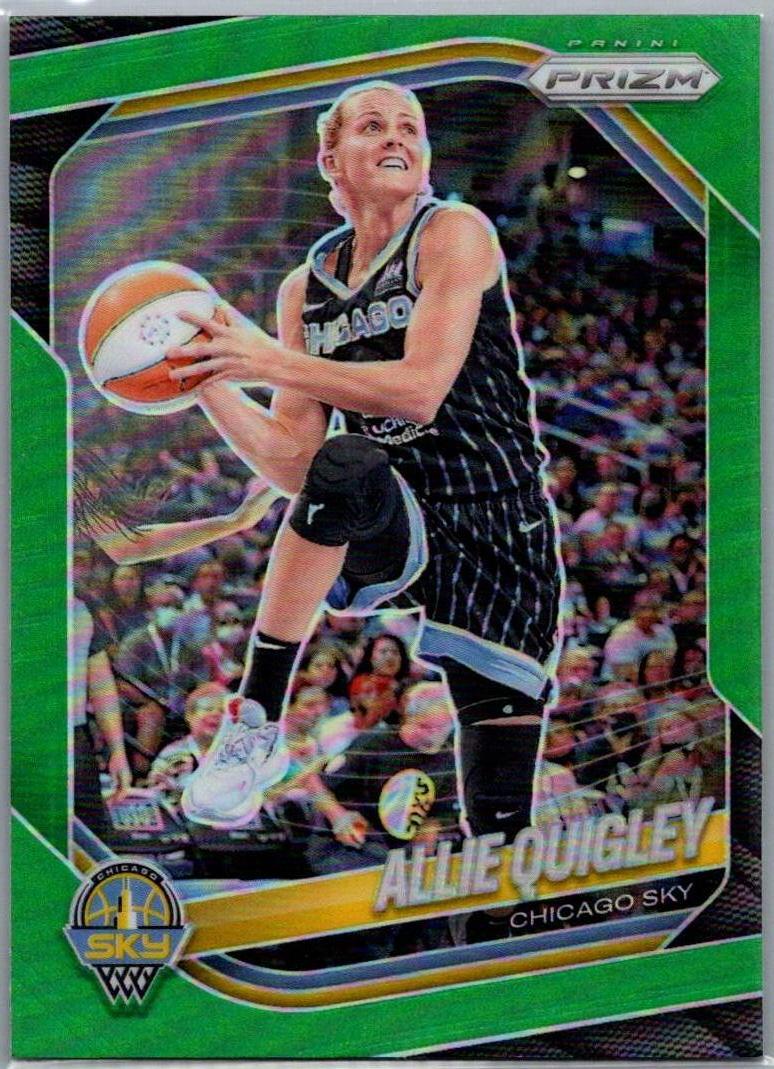 2025 Panini Prizm WNBA - Green Prizms Allie Quigley #80 front