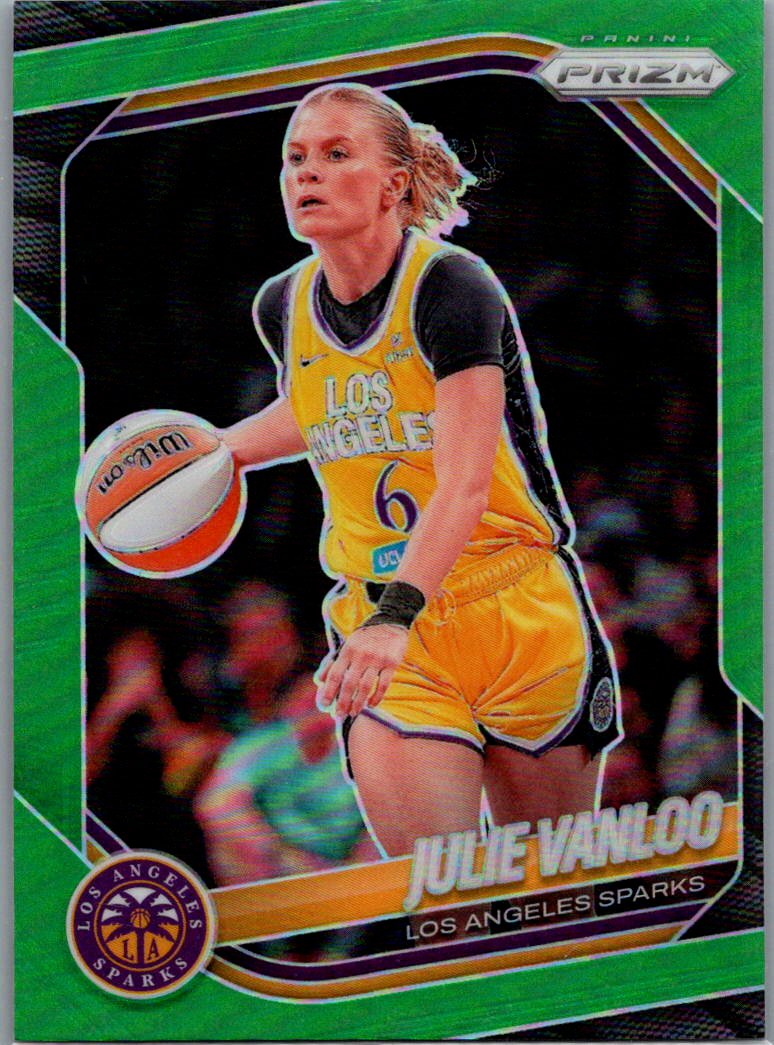 2025 Panini Prizm WNBA - Green Prizms Julie Vanloo #132 front