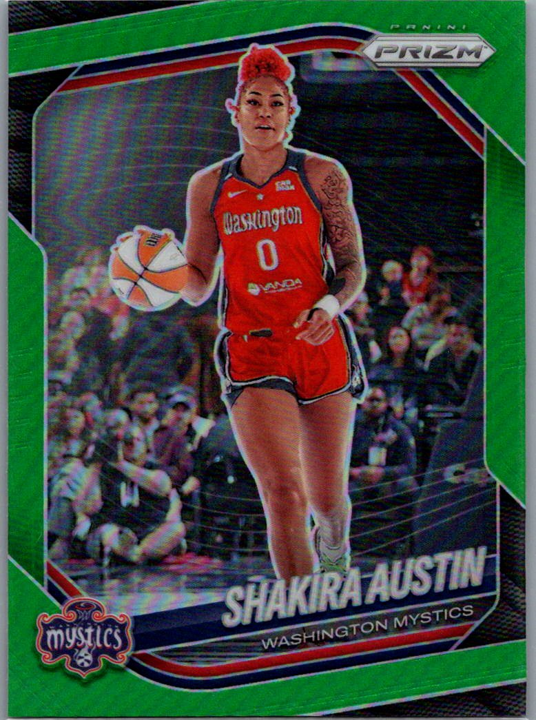 2025 Panini Prizm WNBA - Green Prizms Shakira Austin #81 front