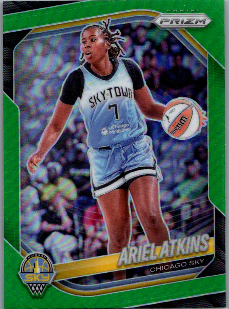 2025 Panini Prizm WNBA - Green Prizms Ariel Atkins #13 front