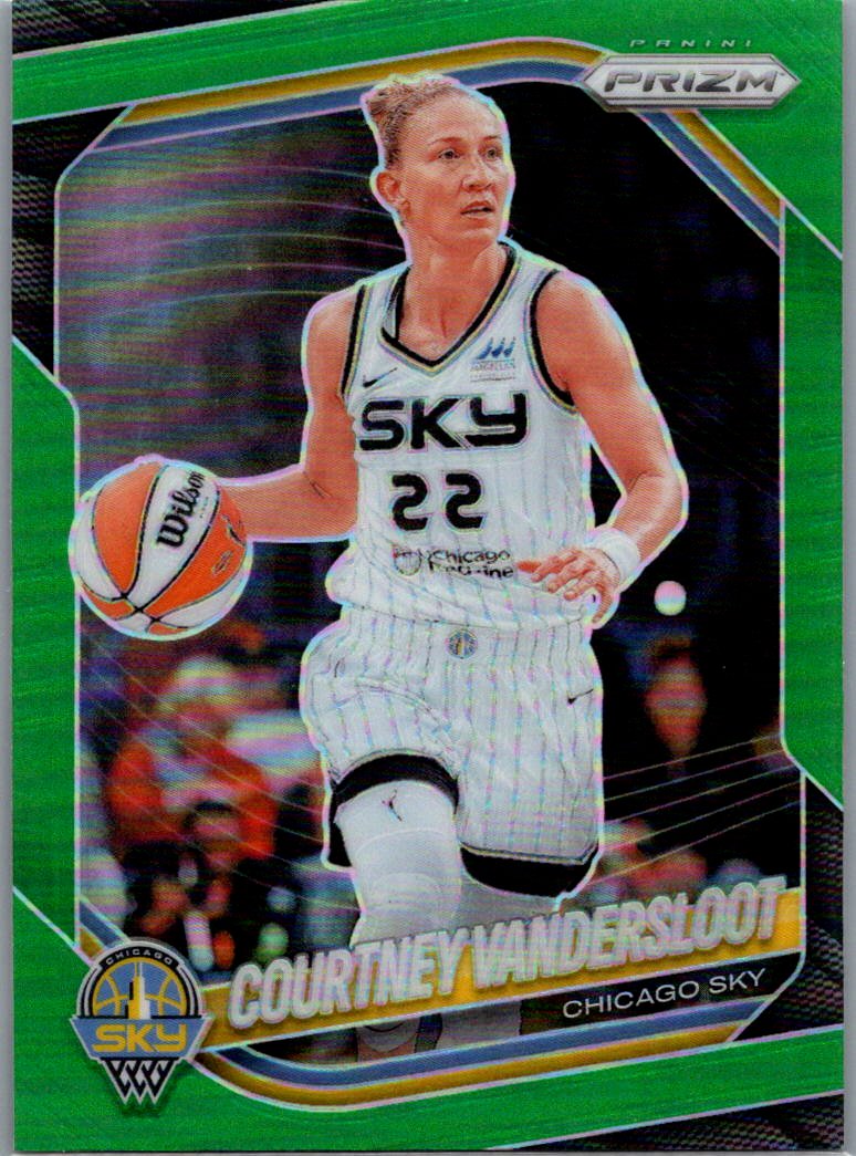 2025 Panini Prizm WNBA - Green Prizms Courtney Vandersloot #124 front