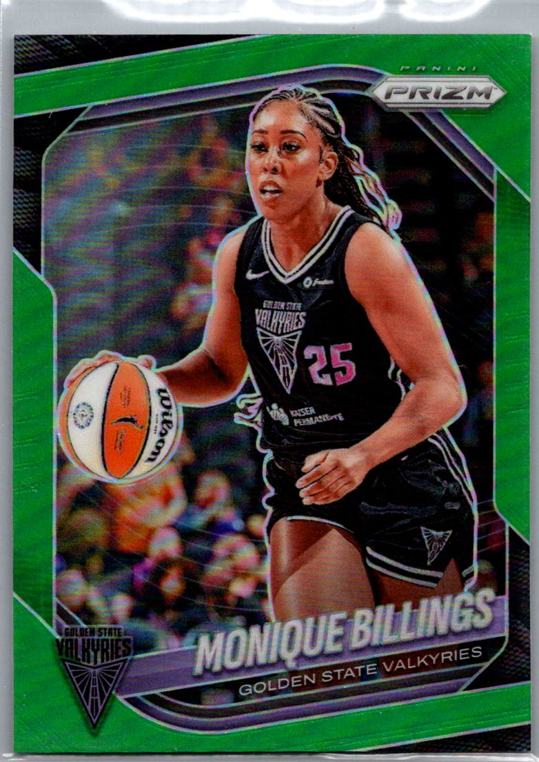 2025 Panini Prizm WNBA - Green Prizms Monique Billings #99 front