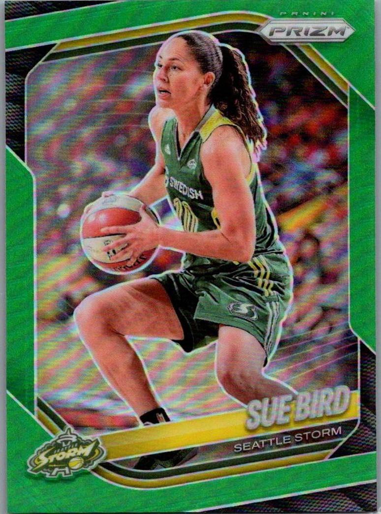 2025 Panini Prizm WNBA - Green Prizms Sue Bird #38 front