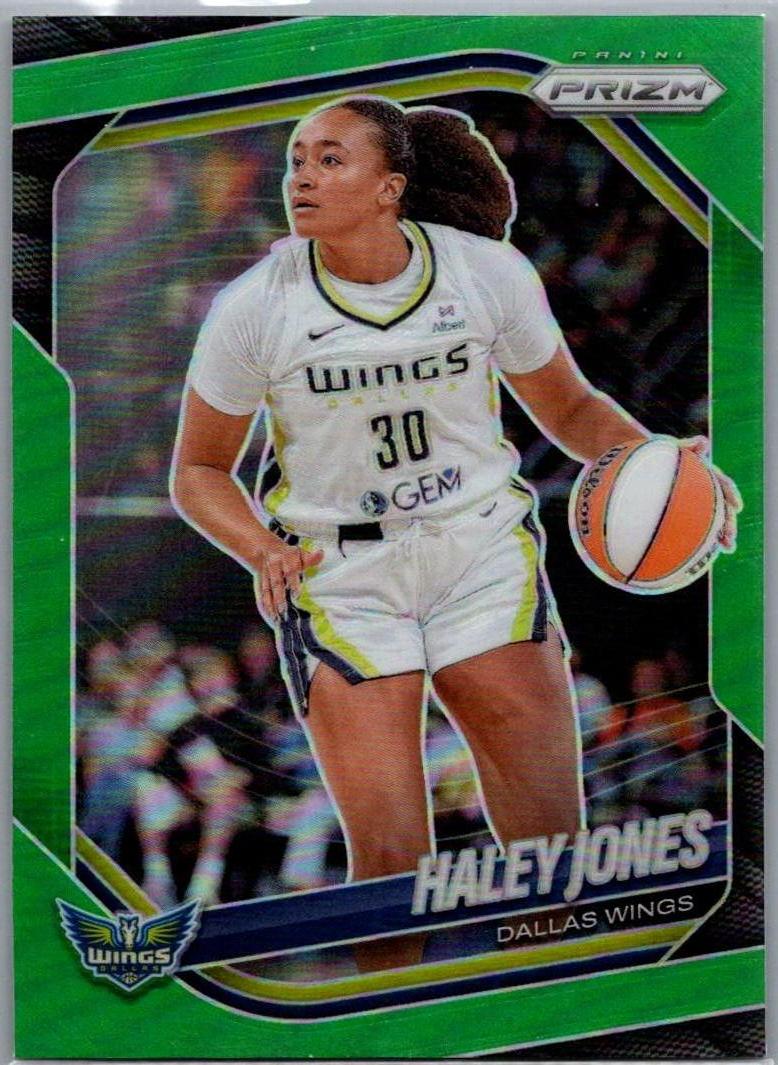 2025 Panini Prizm WNBA - Green Prizms Haley Jones #43 front
