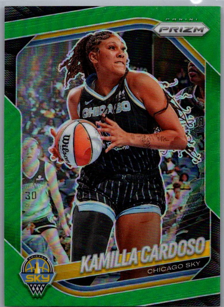 2025 Panini Prizm WNBA - Green Prizms Kamilla Cardoso #89 front