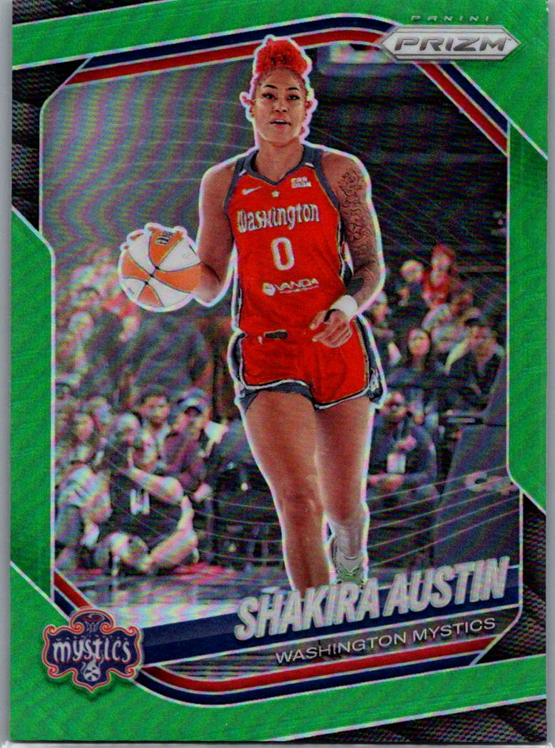 2025 Panini Prizm WNBA - Green Prizms Shakira Austin #81 front