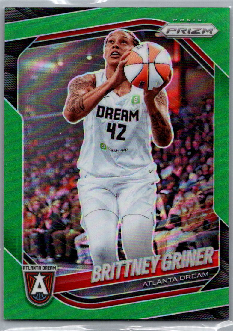 2025 Panini Prizm WNBA - Green Prizms Brittney Griner #46 front