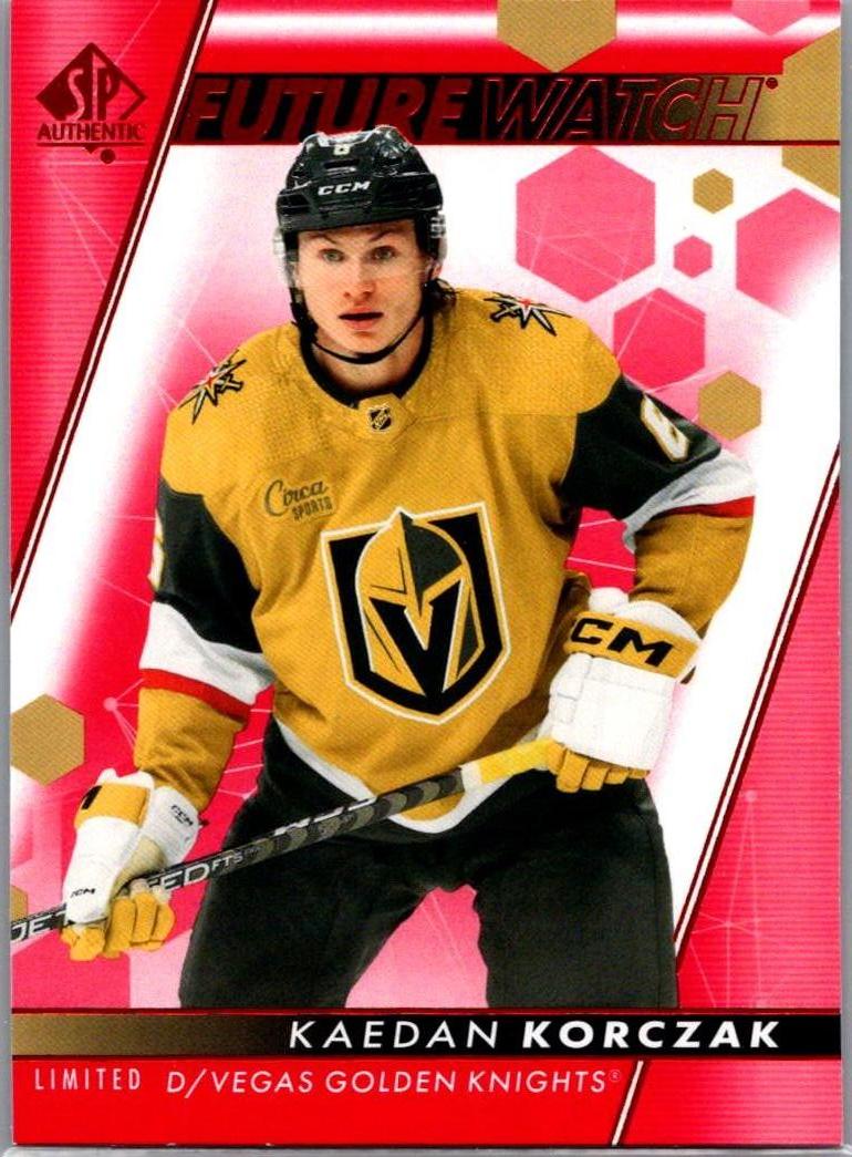 2022-23 SP Authentic - Limited Red Kaedan Korczak #122 front