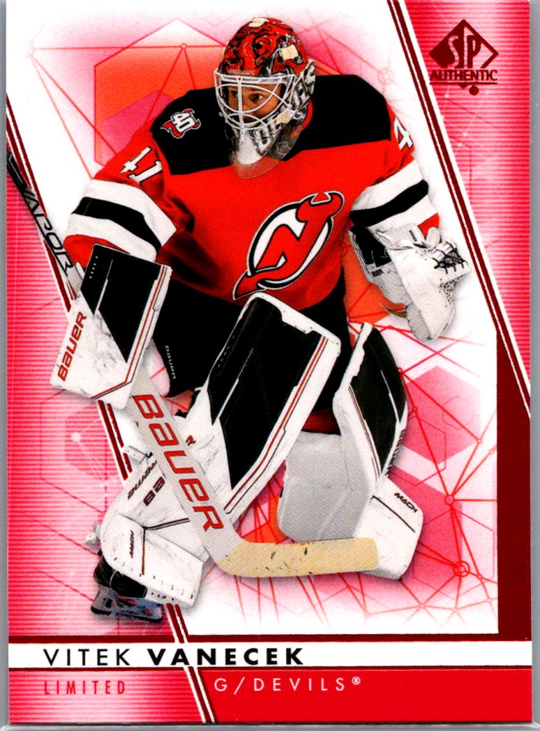 2022-23 SP Authentic - Limited Red Vitek Vanecek #42 front