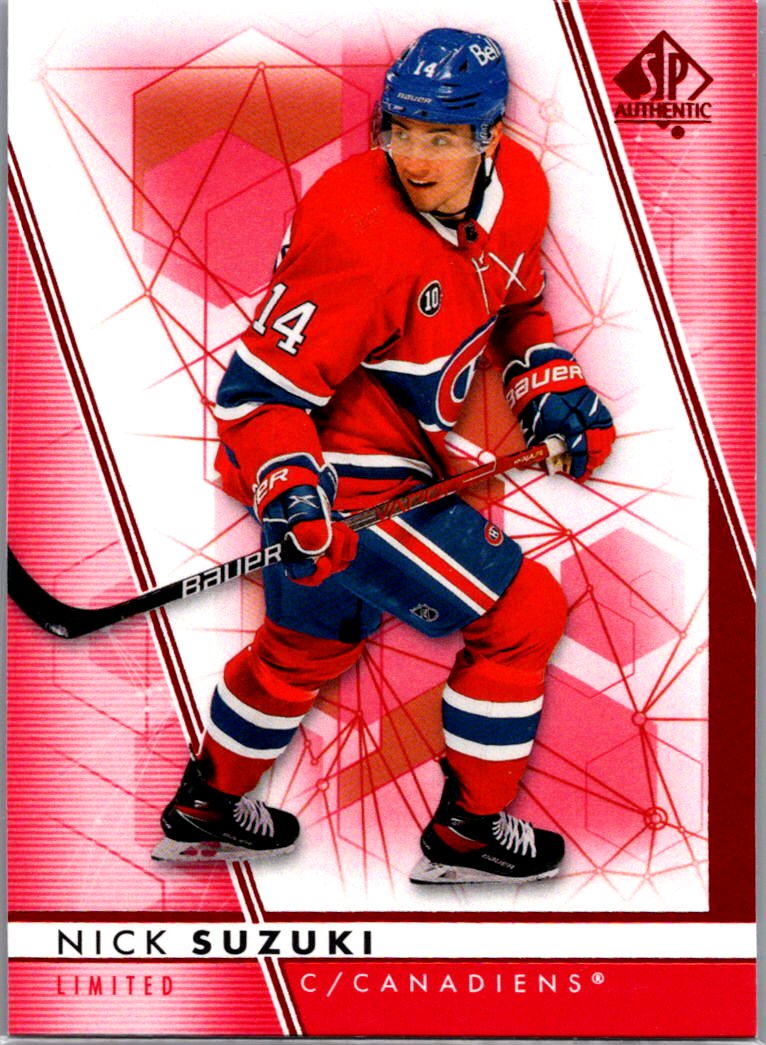 2022-23 SP Authentic - Limited Red Nick Suzuki #14 front