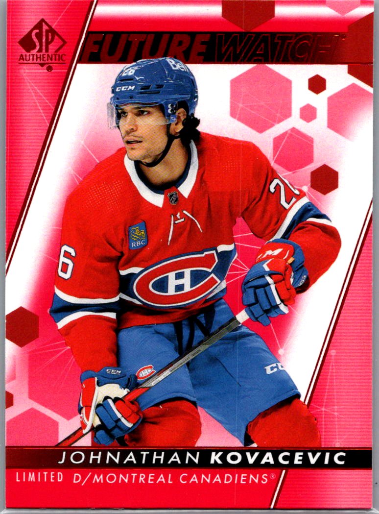 2022-23 SP Authentic - Limited Red Johnathan Kovacevic #168 front