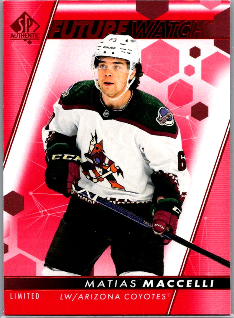2022-23 SP Authentic - Limited Red Matias Maccelli #115 front