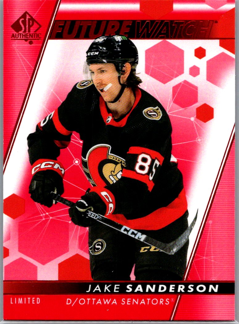 2022-23 SP Authentic - Limited Red Jake Sanderson #144 front