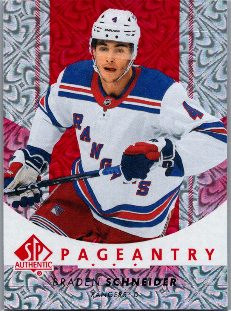 2022-23 SP Authentic - Pageantry Red Braden Schneider #P-70 front