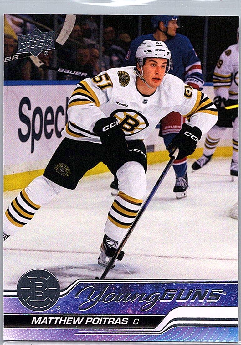 2023-24 Upper Deck Matthew Poitras #478 RC front