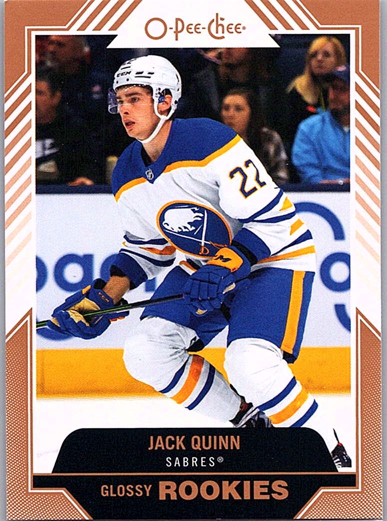 2022-23 Upper Deck - O-Pee-Chee Glossy Rookies Bronze Jack Quinn #R-17 front